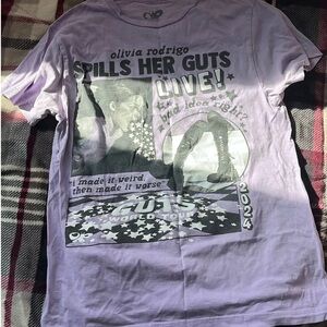 Olivia Rodrigo Graphic Purple Short Sleeve Tee